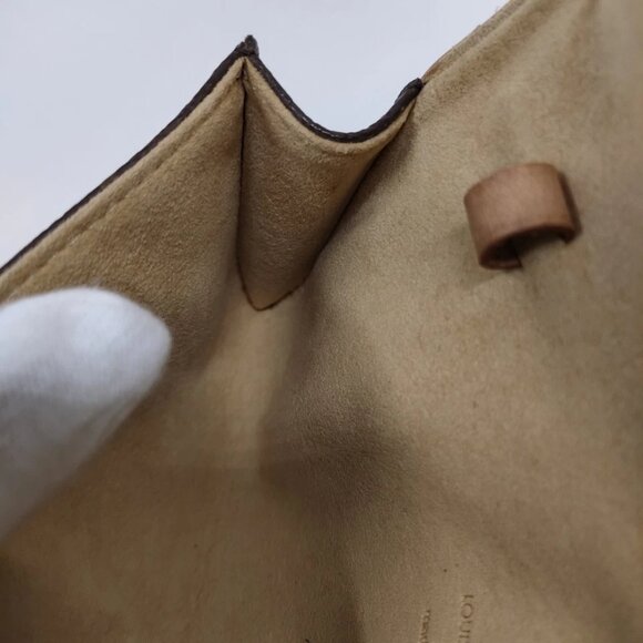 Louis Vuitton LV Shoulder Bag Pochette Twin PM Brown Monogram 490-022225 - Picture 13 of 16